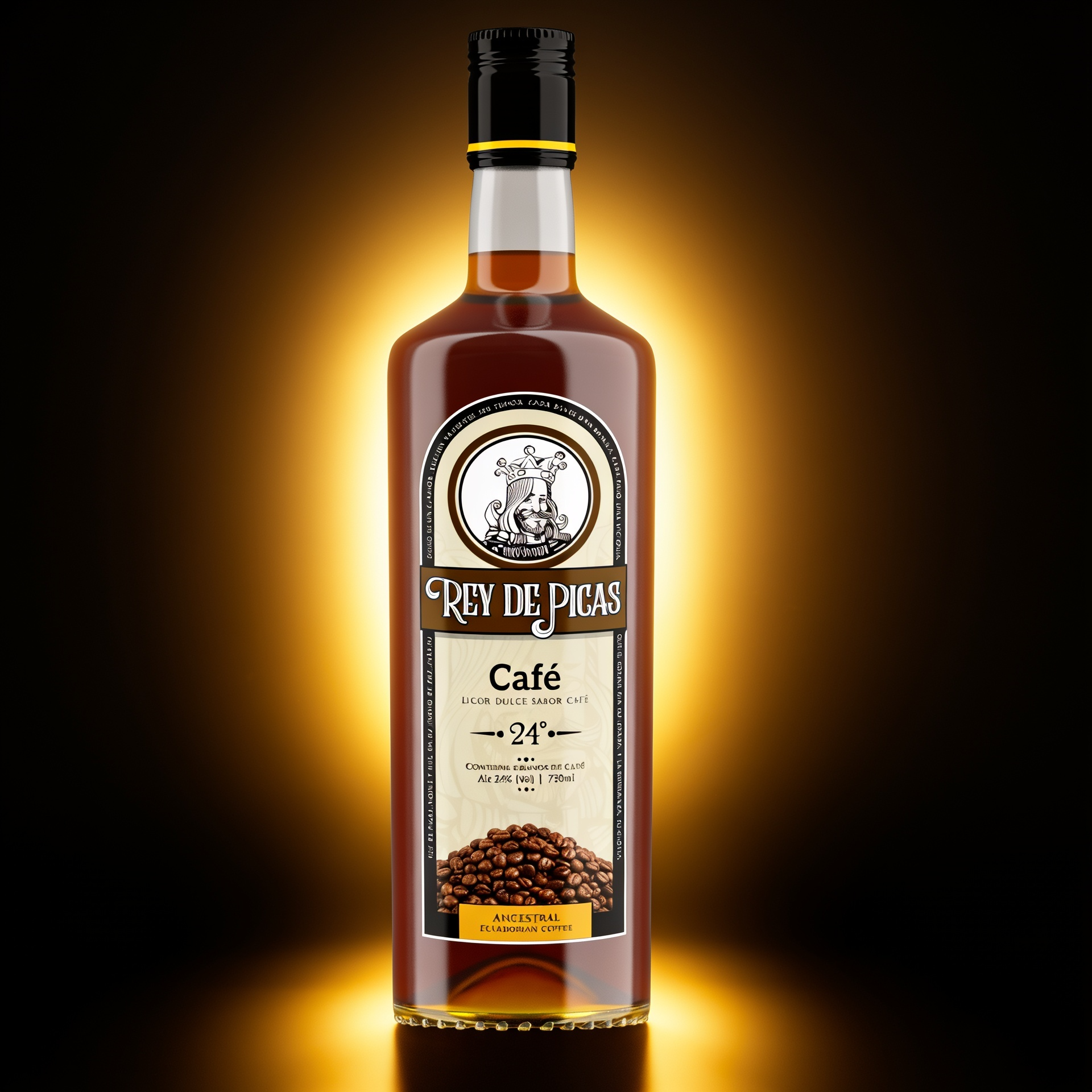 Botella Licor de Café